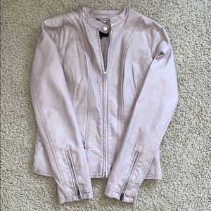 Express Mauve Faux Leather Jacket